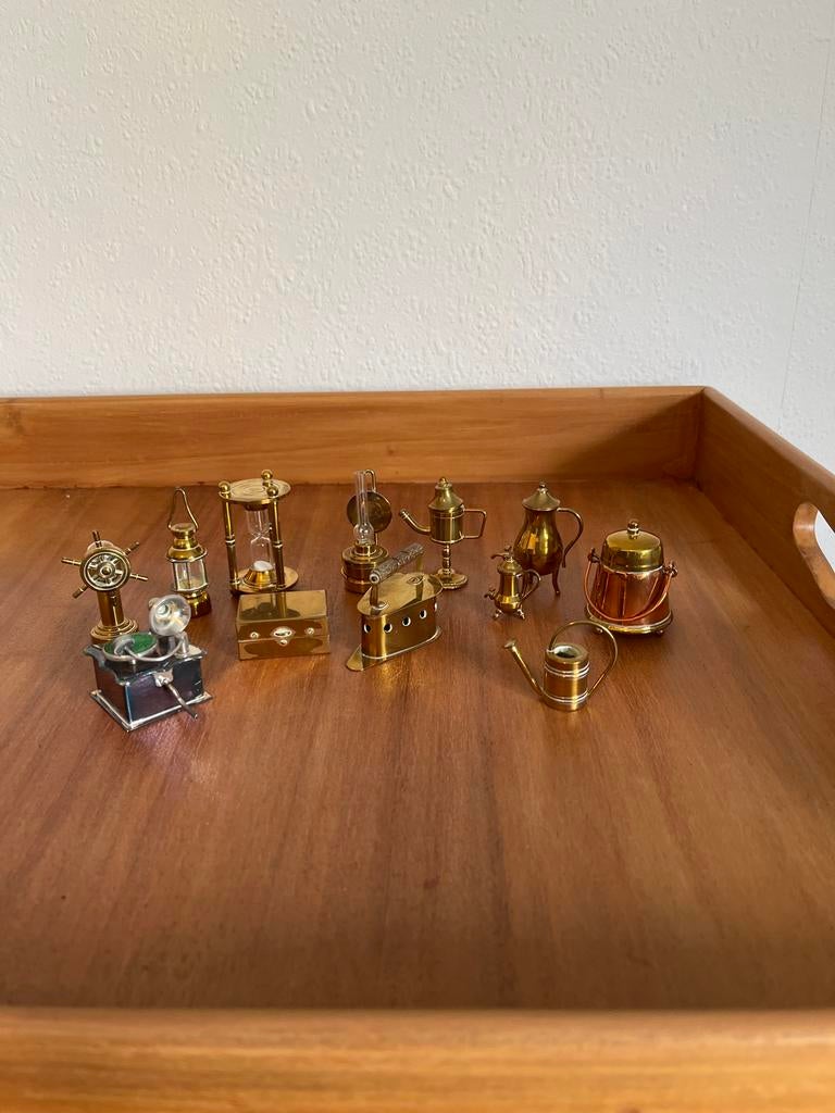 Miniatuur messing decoratie set, Ophalen