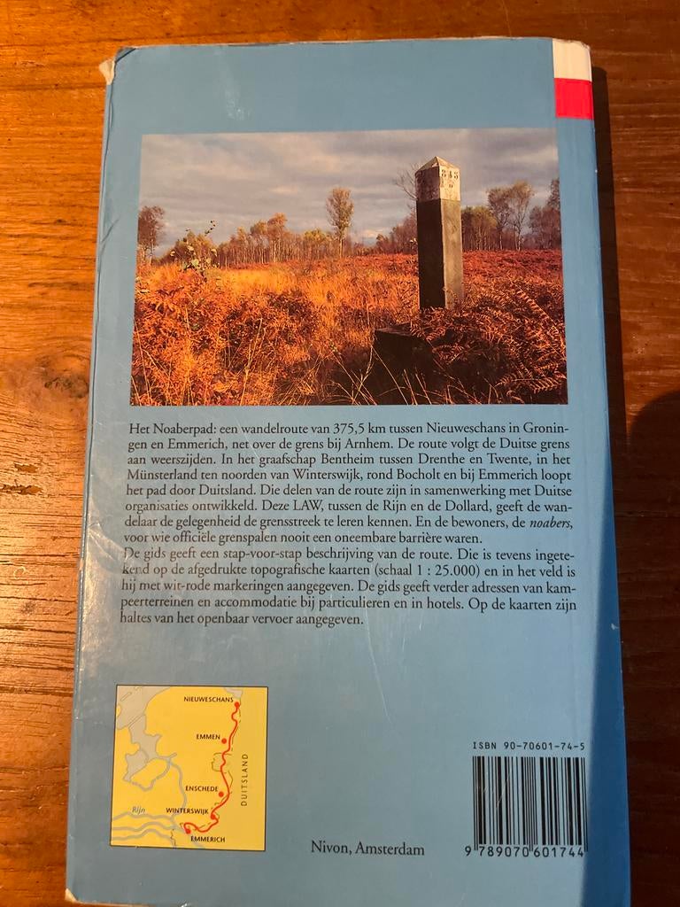 LAW 10 Noaberpad: Wandelgids langs de grens (Nivon), Boeken, Fiets- of Wandelgids, Ophalen of Verzenden, Benelux, Gelezen