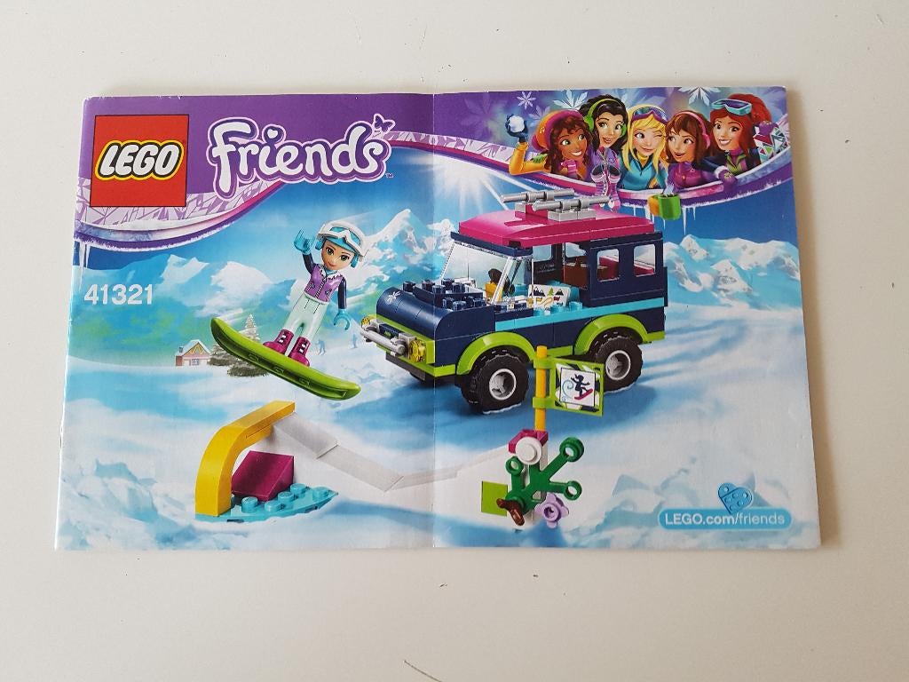 Lego Friends 41321 Wintersport Terreinwagen, Ophalen of Verzenden, Zo goed als nieuw, Complete set, Lego