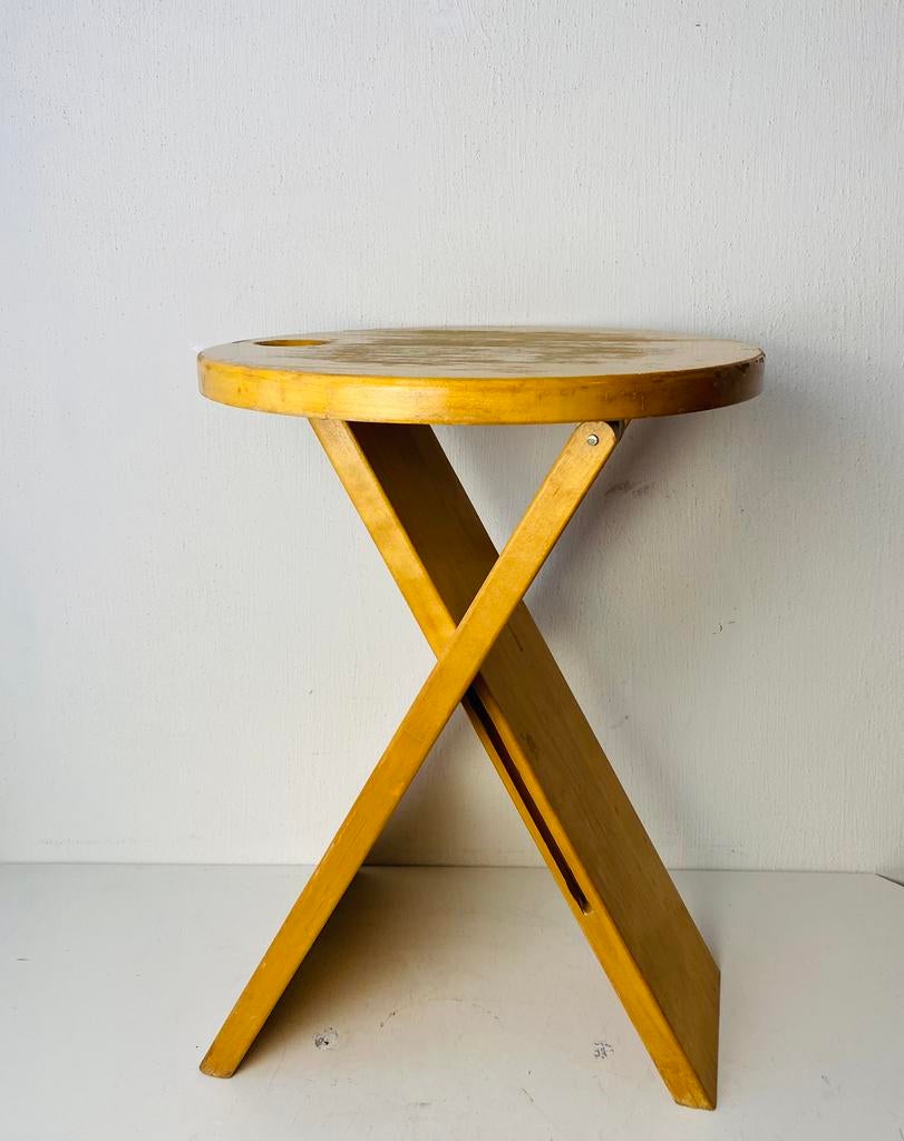 Opvouwbare houten kruk in stijl van Suzy Stool, Gebruikt, Onbekend, Ophalen of Verzenden, Onbekend