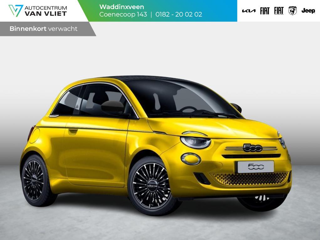 Fiat 500 C Hybrid La Prima Cabrio | Clima | LED | PDC | JBL, 12 maanden, Euro 6, Overige kleuren, 4 stoelen