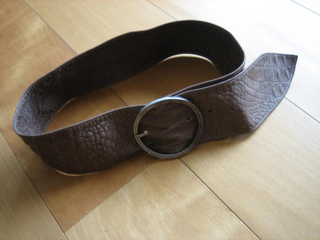 Stoere leverkleurige soepelleren tailleriem 85-90 SNAZZEYS, Verzenden, Echt leder, Tailleriem, Bruin