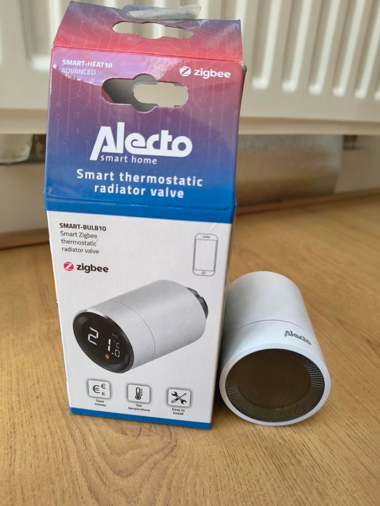 Alecto Zigbee Radiator thermostaat, Doe-het-zelf en Verbouw, Thermostaten, Ophalen of Verzenden, Slimme thermostaat, Zo goed als nieuw