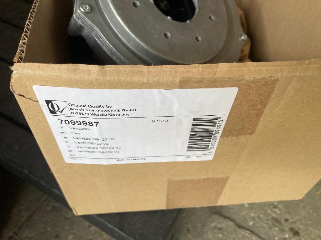 CV ketel ventilator voor Nefit HRC24, Minder dan 30 cm, Hoog rendement (Hr), Cv-ketel of Combi-ketel, Nieuw