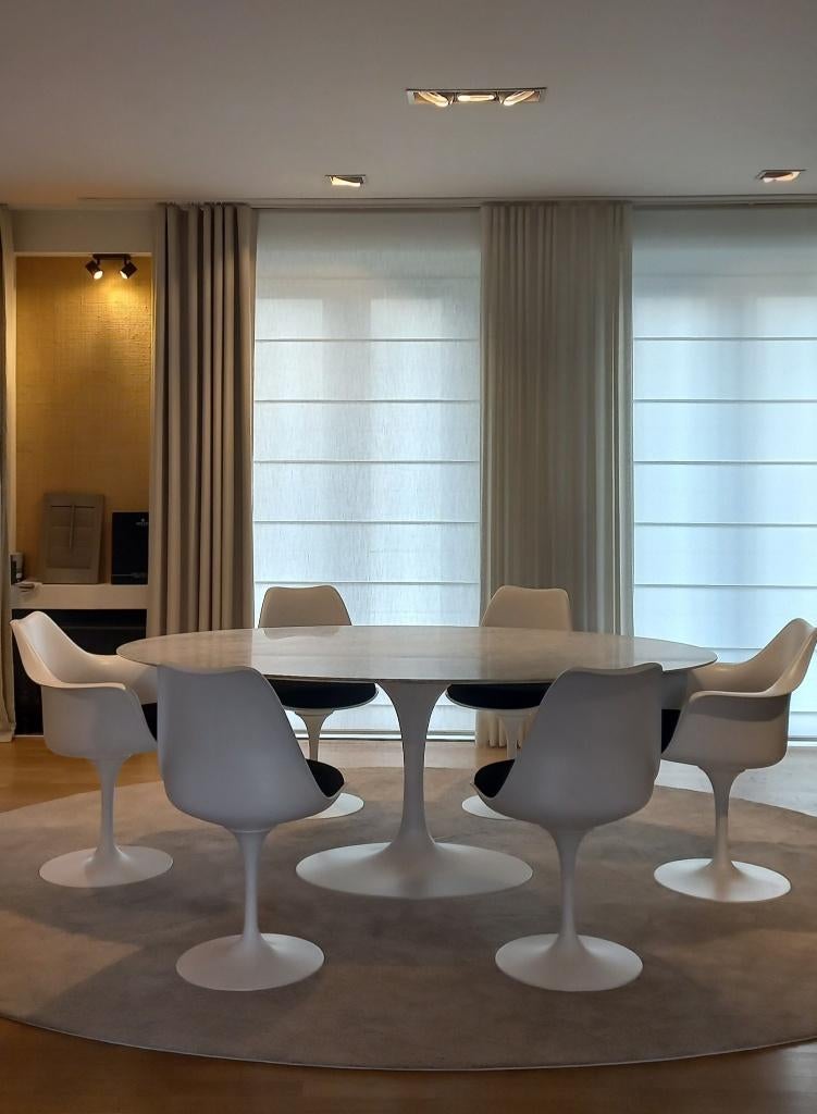 Aanbieding : Saarinen Tulip tafel 200x120cm, Ophalen of Verzenden, Nieuw, 6 tot 8 stoelen