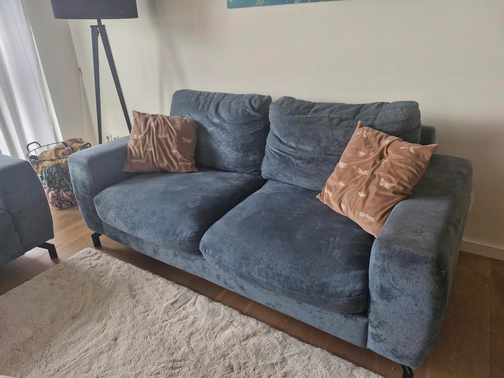 GRATIS bankstel: 2,5-zits bank en loveseat, Huis en Inrichting, Banken | Bankstellen, Ophalen, Gebruikt, Driepersoons, 75 tot 100 cm