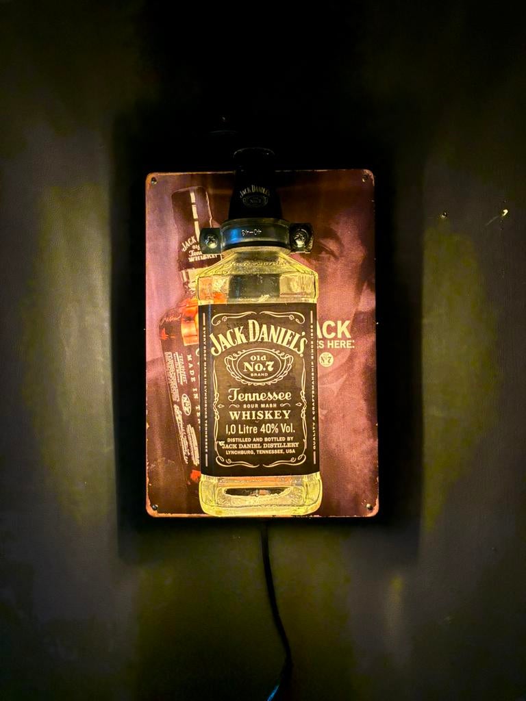 Jack Daniel’s wandlamp, Ophalen of Verzenden, Nieuw, Glas, Mancave,womancave