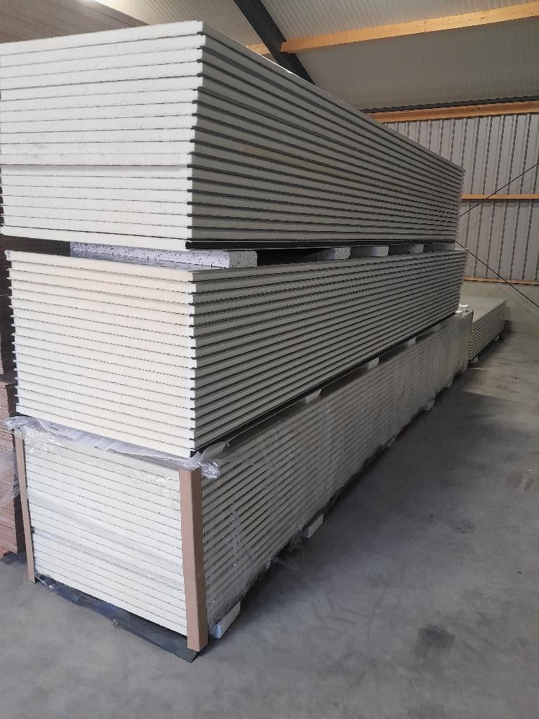 Sandwichpanelen antraciet en wit vanaf € 17,95,- m² exc btw, 1000mm, Overige materialen, 20 tot 50 mm, 1000mm