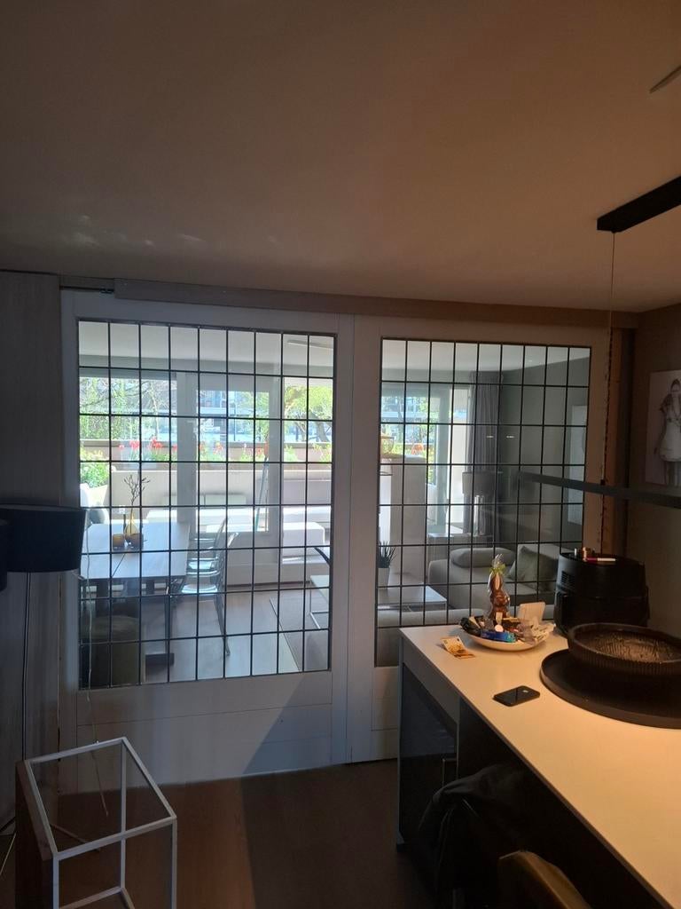 Ensuite deuren met helder glas in lood, Ophalen, Gebruikt, Binnendeur, 200 tot 215 cm