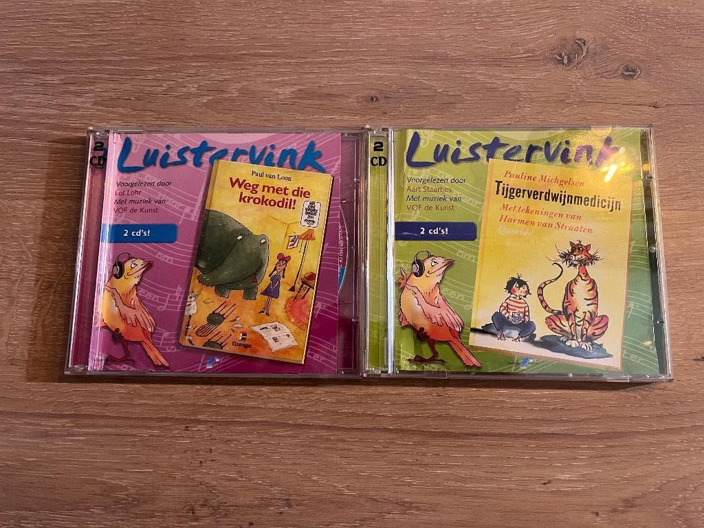 Luistervink cd tijgerverdwijn medicijn, weg met die krokodil, Alle leeftijden, Ophalen of Verzenden, Gebruikt, Avontuur