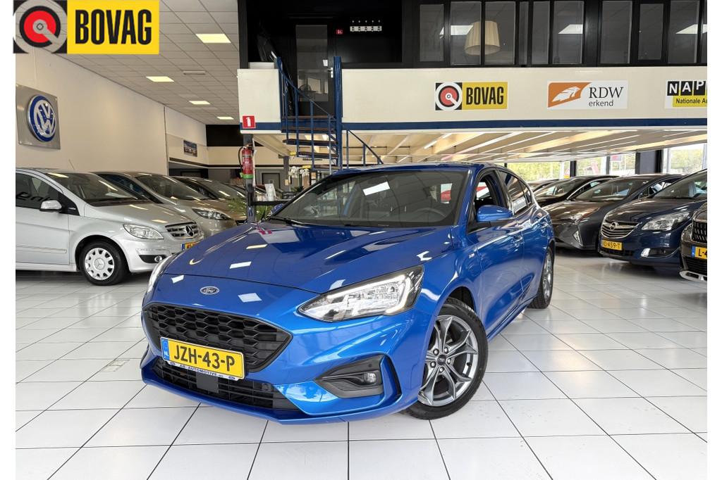 Ford Focus 1.0 EcoB. ST Line Bovag Garantie (bj 2020), Focus, Gebruikt, Euro 6, Blauw