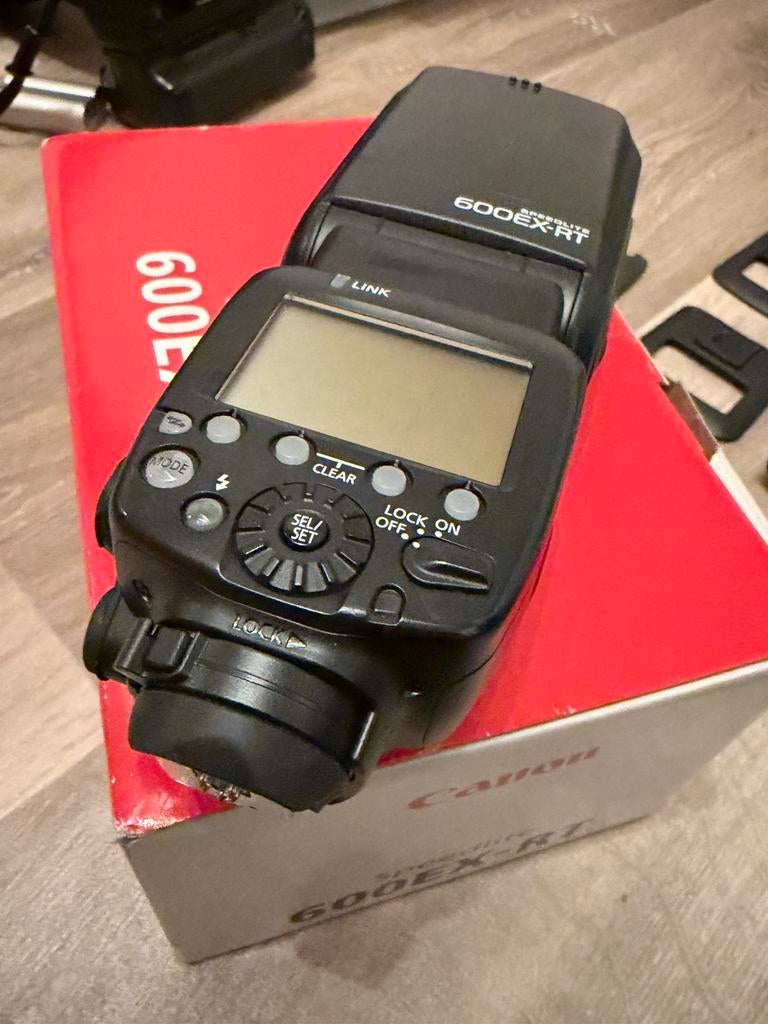 Canon Speedlite 600ex rt fliter met extra’s zgan, Ophalen, Zo goed als nieuw, Canon, Kantelbaar