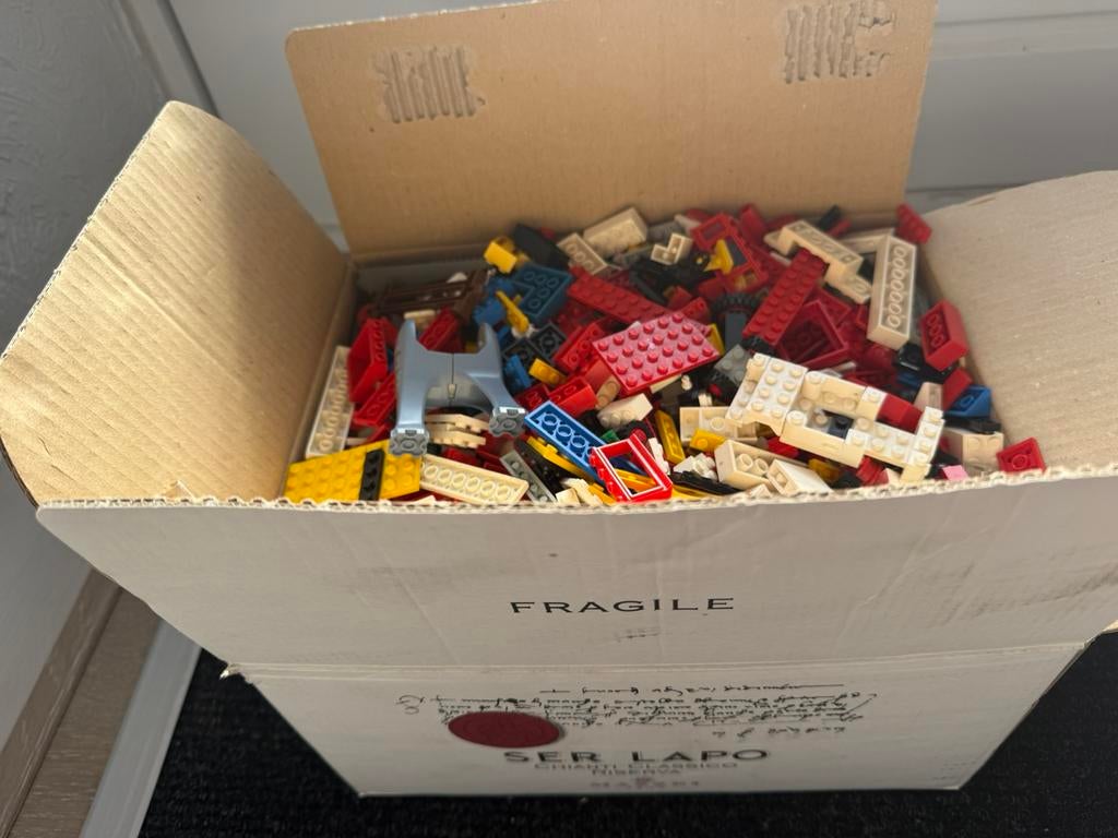 Lego - doos propvol, Ophalen of Verzenden, Gebruikt
