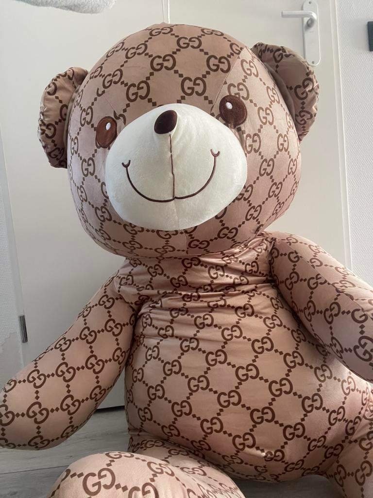 Grote knuffelbeer (van de kermis), Verzamelen, Beren en Cherished Teddies, Ophalen, Zo goed als nieuw, Stoffen beer, Overige merken