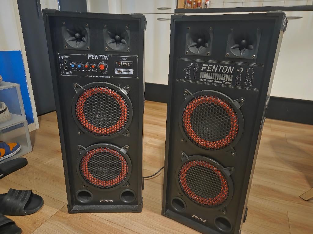 Fenton 80W Hifi actieve speakers, Gebruikt, 60 tot 120 watt, Center speaker, Ophalen