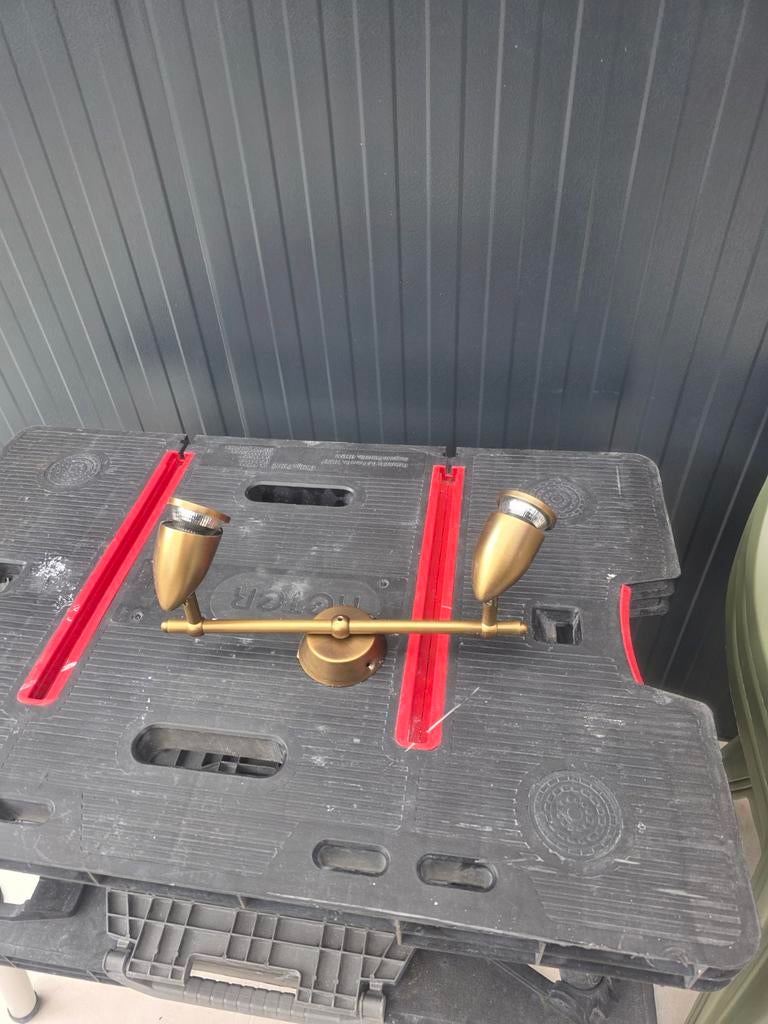 Gouden lamp - werkt goed, Ophalen of Verzenden