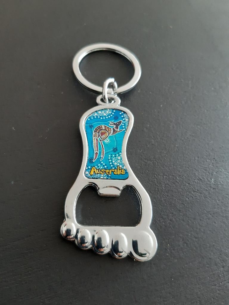 Australie sleutelhanger metaal 10 cm flesopener, Ophalen of Verzenden, Nieuw, Merk