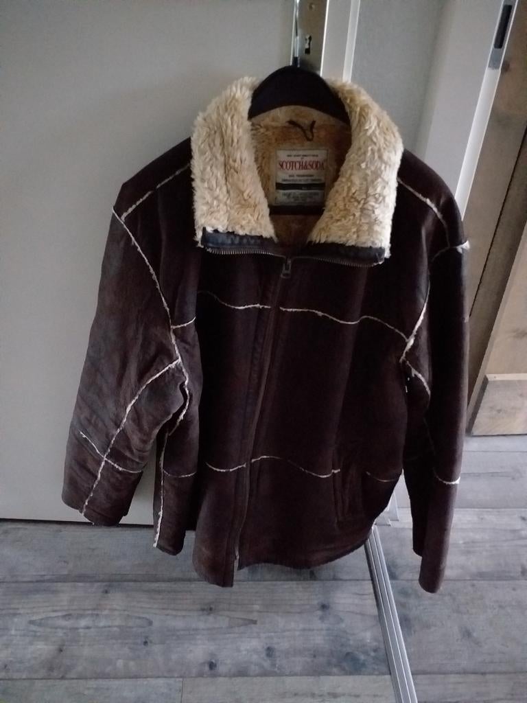 Scotch & Soda Heren Winterjas - Bruin met teddy voering, Ophalen of Verzenden, Gedragen, Bruin, Scotch & Soda