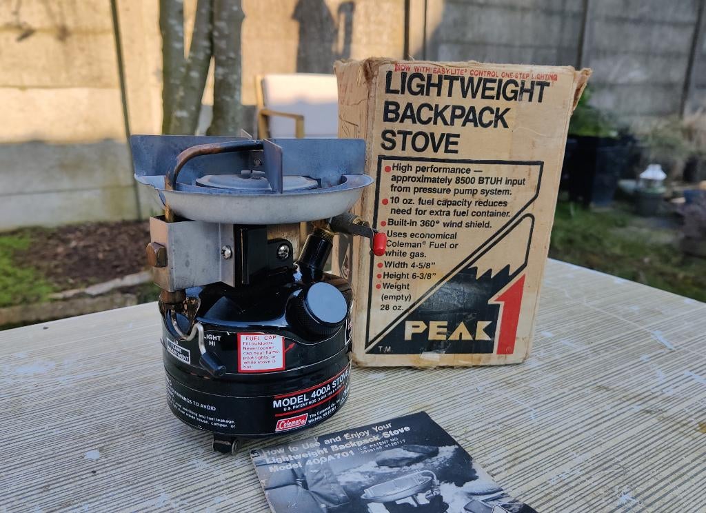 Coleman Peak 400A Brander, Ophalen, Zo goed als nieuw