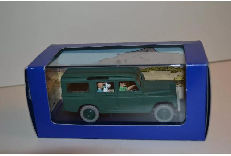 Kuifje Land Rover modelauto - Tintin et les Picards, Overige merken, Auto, Verzenden, 1:32 tot 1:50
