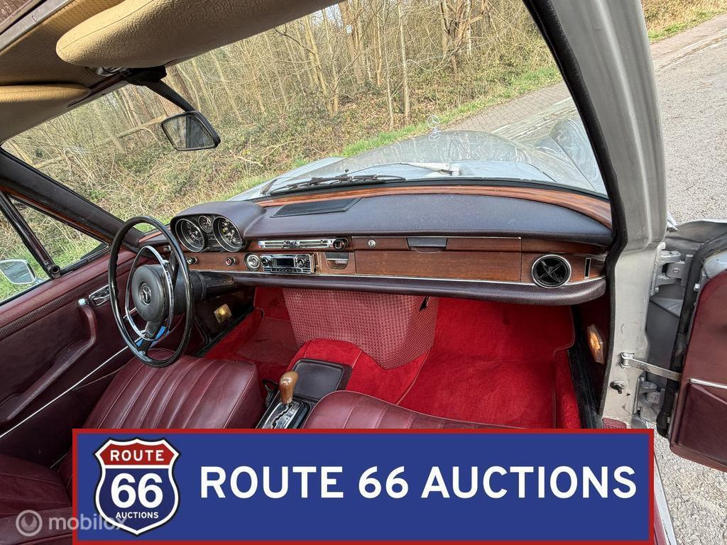 Mercedes-Benz 280 SE 3.5 | 1971 | Route 66 Auctions, Auto's, Overige carrosserieën, Zwart, Mercedes-Benz, Bedrijf