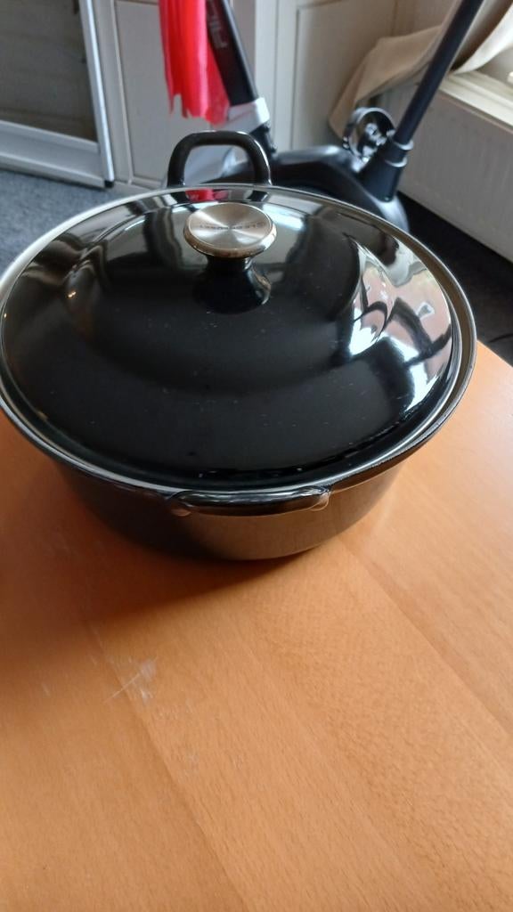 Le Creuset braadpan, Ophalen of Verzenden, Gebruikt, Gietijzer, Koekenpan of Braadpan