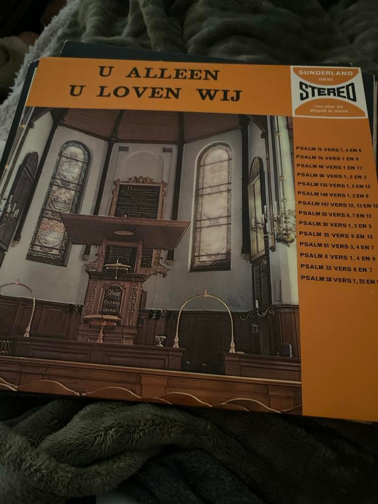 U Alleen U Loven Wij - Sunderland Stereo LP, Ophalen of Verzenden, Gebruikt, Koren of Klassiek