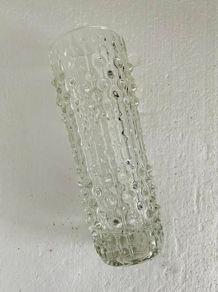 Sklo candle wax glazen vaas , jaren 60, Ophalen of Verzenden, Huis en Inrichting