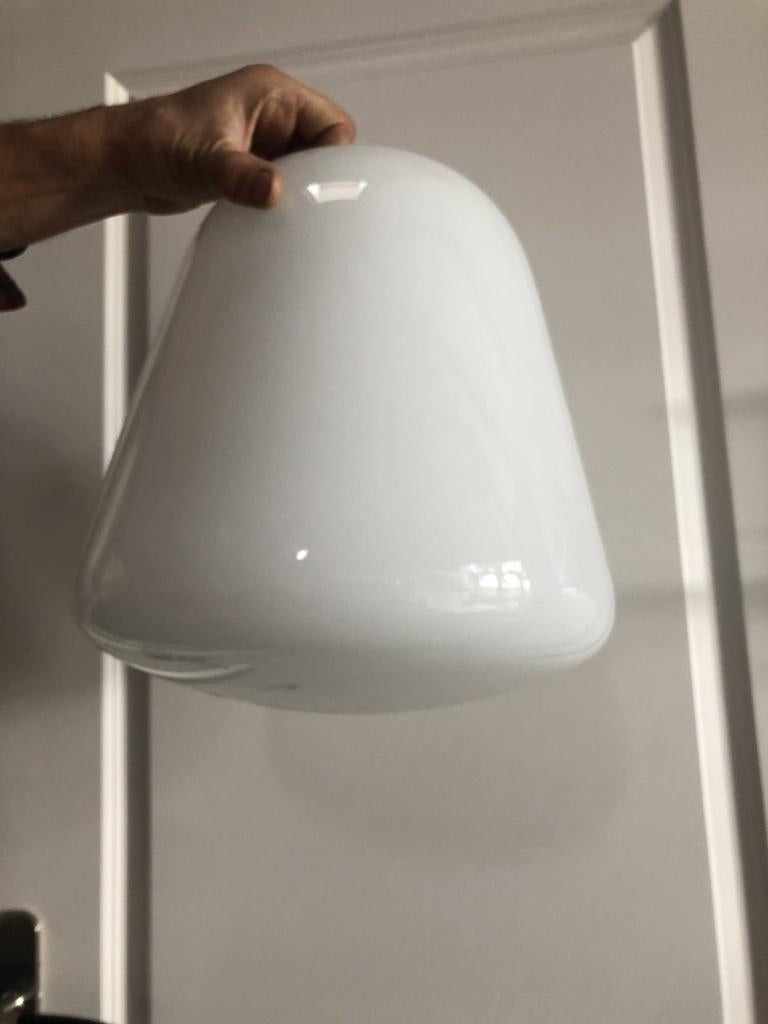 1 lampenkap jaren 30, Wit, Rond, Ophalen of Verzenden, Zo goed als nieuw