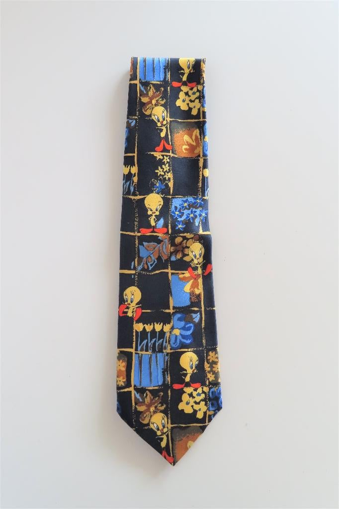 Stropdas Looney Tunes (3463), Blauw, Ophalen of Verzenden, Zo goed als nieuw, Met patroon