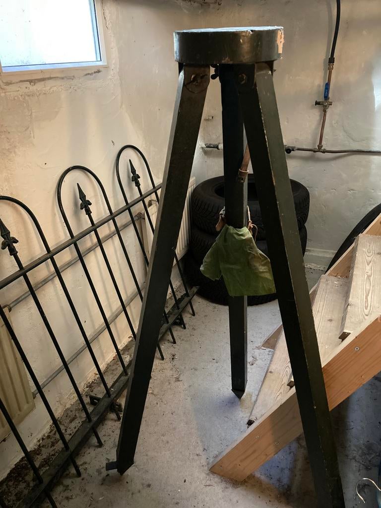 Oud militair landmeterstatief, Ophalen