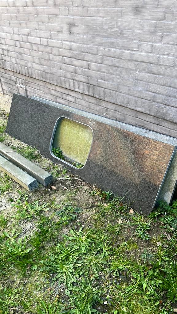 Natuur stenen aanrechtblad, Ophalen, Gebruikt