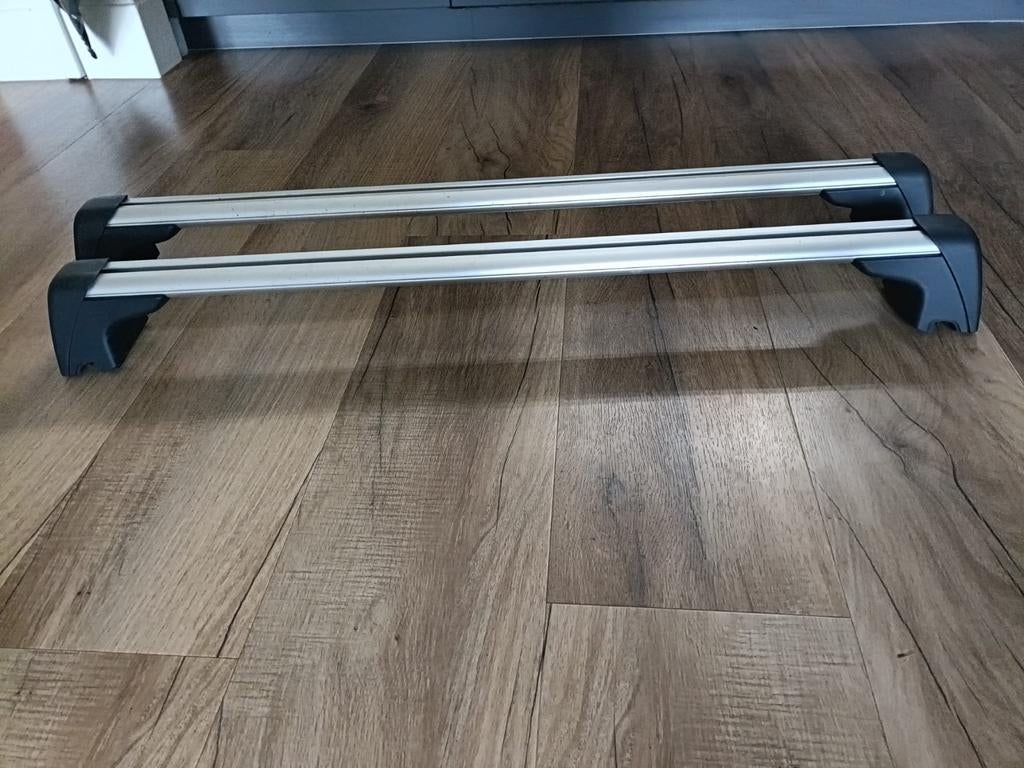 Dakdragers tbv Opel Astra J met dakrail, Auto diversen, Ophalen of Verzenden, Gebruikt