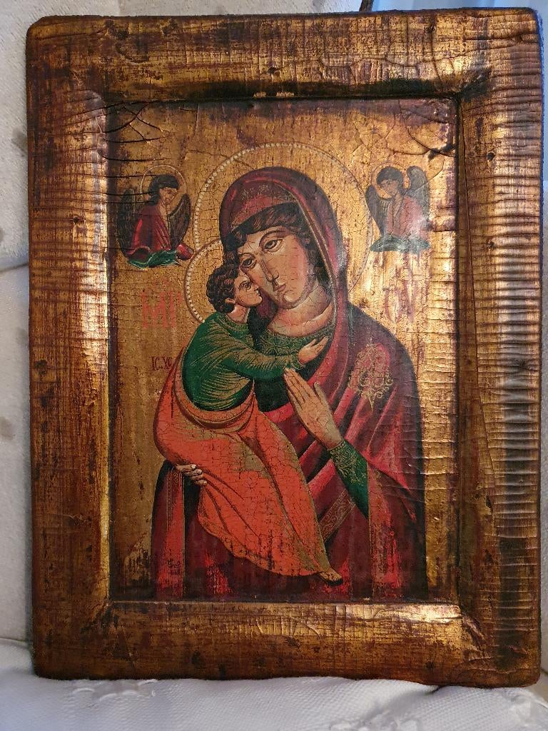 Schilderij op houten paneel, Ophalen