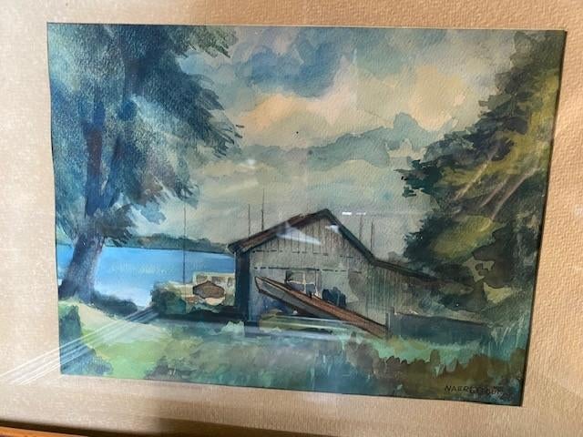 Aquarel Naerebout  20e eeuw prachtige staat niet verkleurd!, Antiek en Kunst, Ophalen of Verzenden