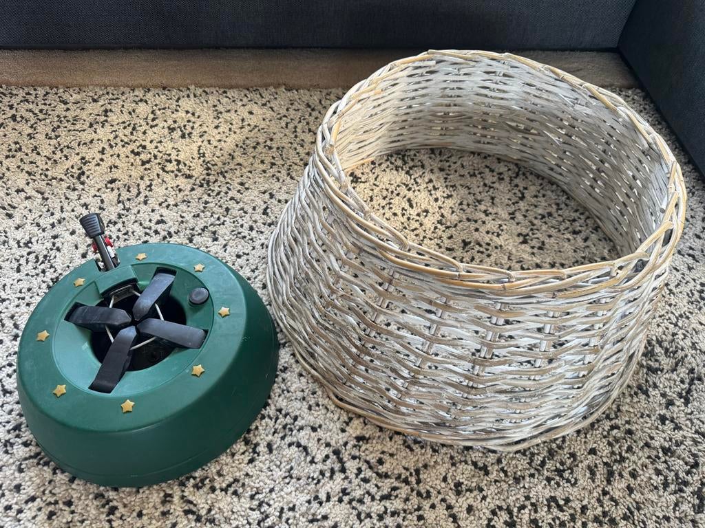 Kerstboom standaard+ mand, Ophalen