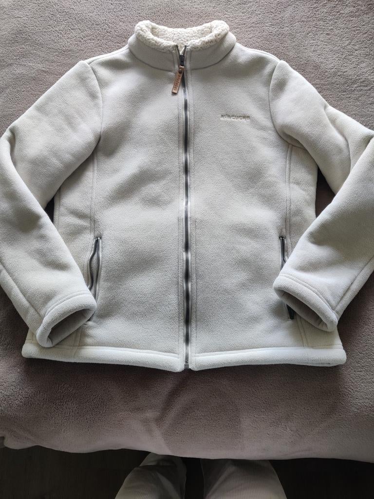 Roomwit fleece vest. Zgan. L, Wit, Maat 42/44 (L), Ophalen of Verzenden, Zo goed als nieuw