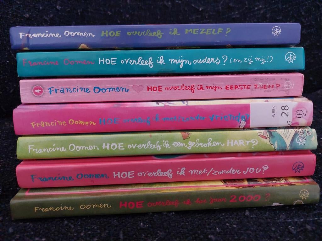 Hoe overleef ik boeken serie Francine Oomen 7 delen, Boeken, Kinderboeken | Jeugd | 13 jaar en ouder, Zo goed als nieuw, Ophalen of Verzenden