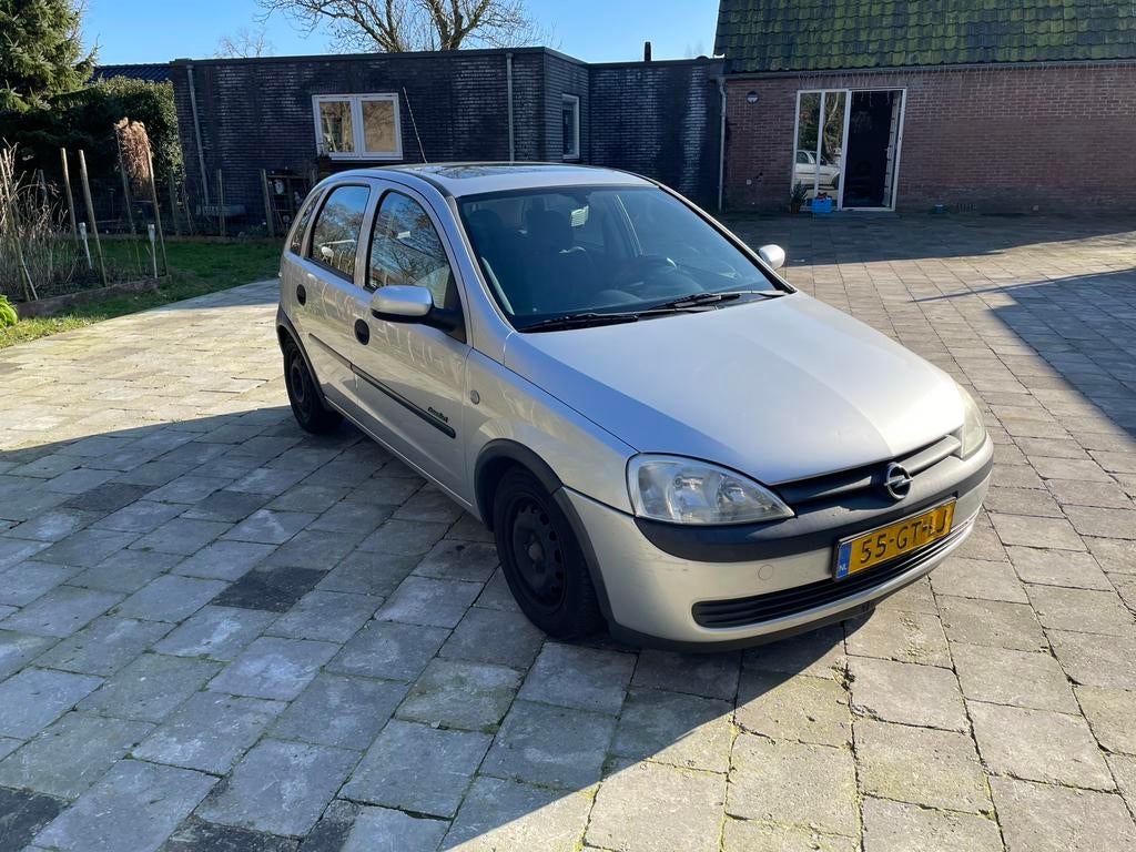 Mooie nette 5 deurs opel corsa met nieuwe apk!!, Voorwielaandrijving, Stof, Handgeschakeld, Grijs