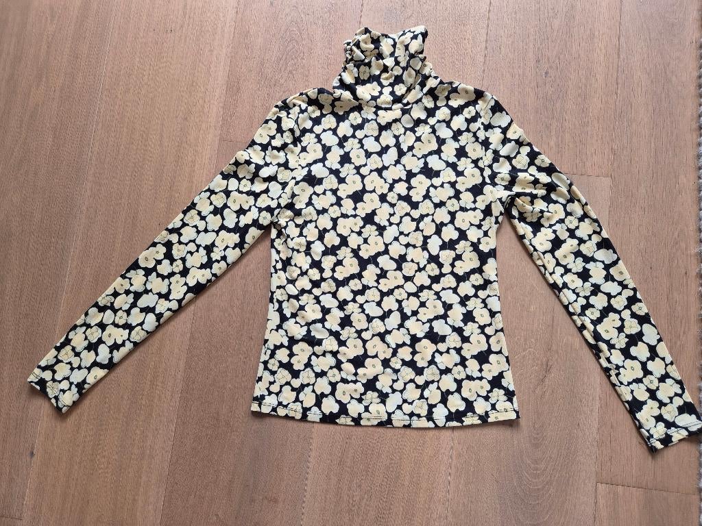 Zwart/lichtgele top, merk Loavies, maat S, Zwart, Ophalen of Verzenden, Lange mouw, Maat 36 (S)