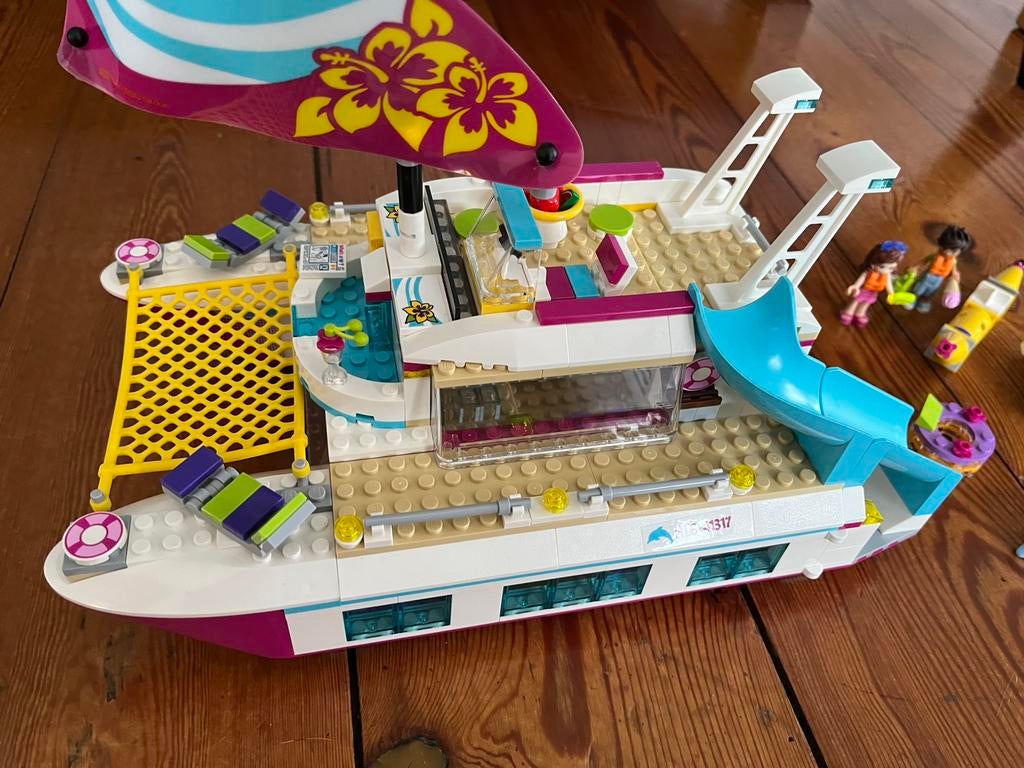 Legoset 41317 Sunshine Catamaran, Ophalen of Verzenden, Zo goed als nieuw
