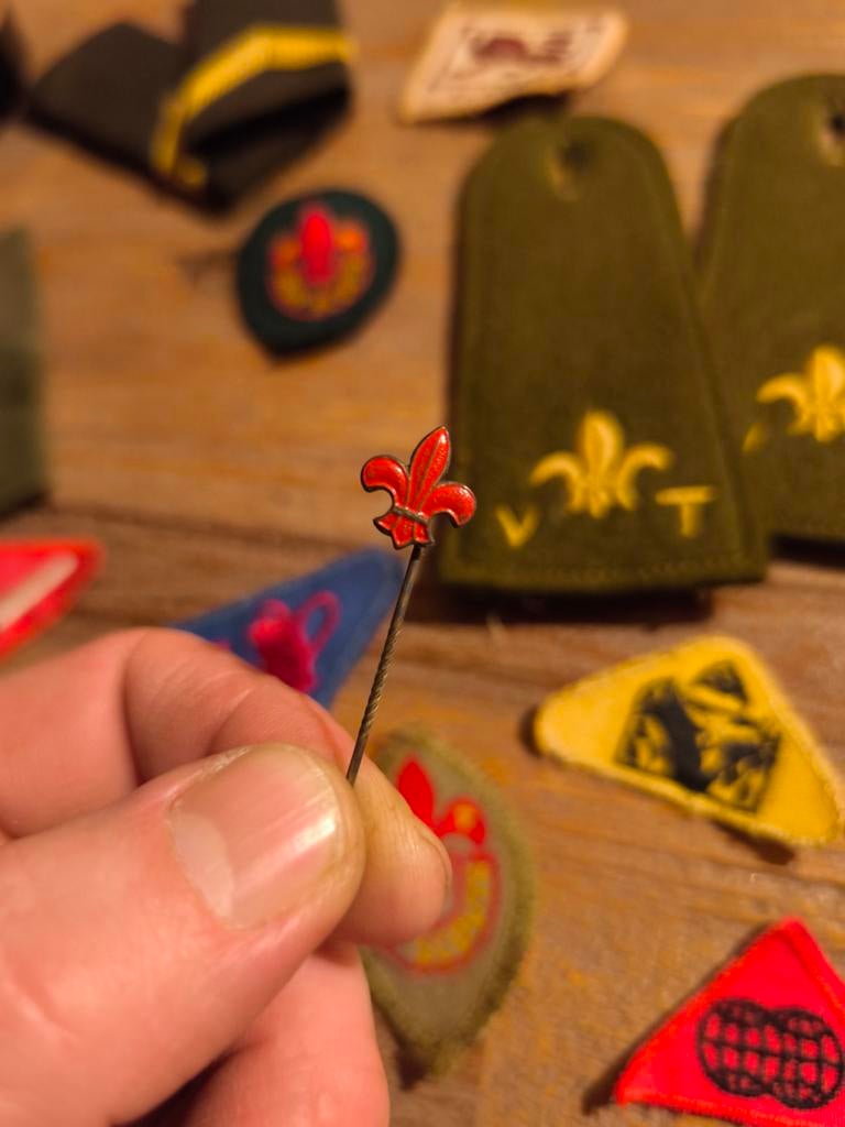 Oude Scouting Reversspeld - Geëmailleerd, Verzamelen, Scouting, Ophalen of Verzenden, Gebruikt
