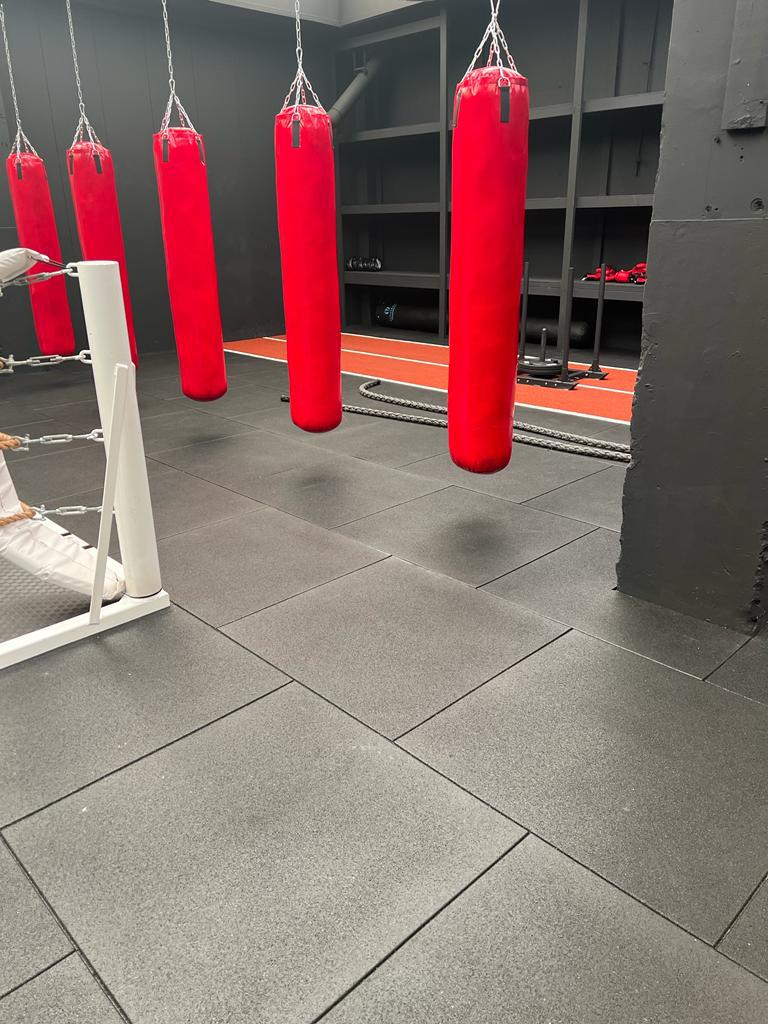 Fitness Vloer / Gym vloer / Rubber Sportvloer Tegels, Benen, Overige typen, Nieuw, Info@stuntgras.nl