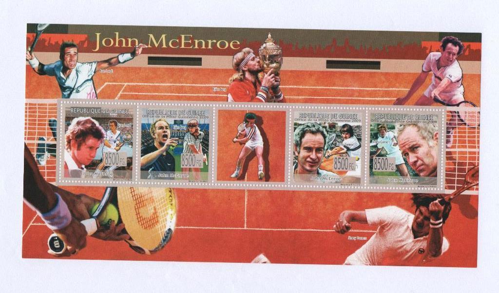 John McEnroe - De Guinee 2009 - Postfris mint, Ophalen of Verzenden, Postfris, Sport
