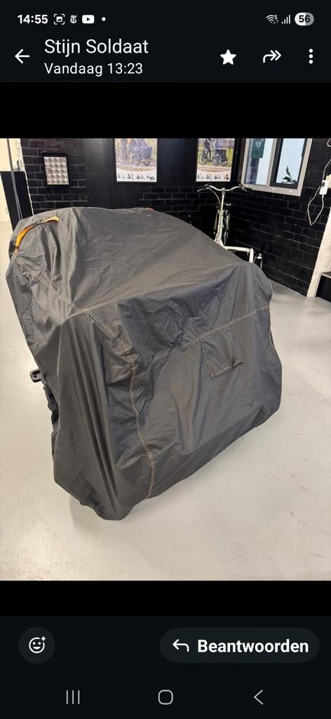 Fietshoes duofiets van raam, Ophalen of Verzenden