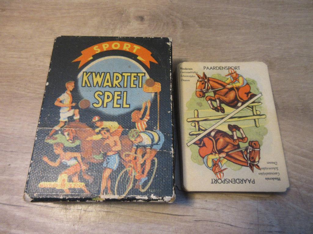 Oud kwartetspel sport, Verzamelen, Ophalen of Verzenden, Gebruikt, Kwartet(ten)