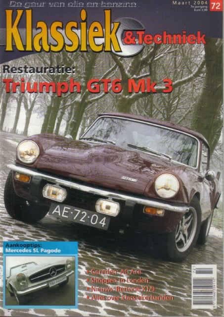 Klassiek & Techniek 72 2004 : Triumph GT6 - Mercedes Benz SL, Boeken, Ophalen of Verzenden, Gelezen, Algemeen
