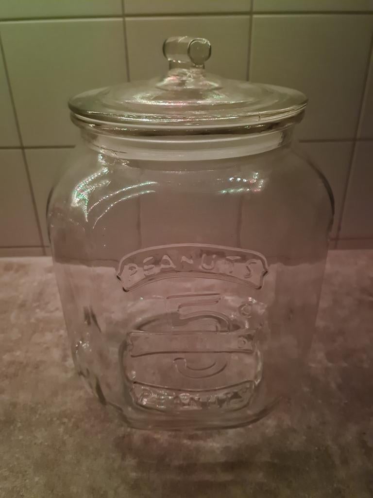 Glazen pot, Ophalen, Gebruikt, Glas, Pot, Bus of Blik