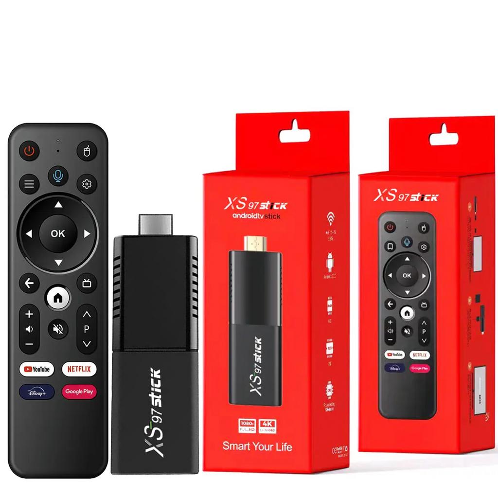 Android TV Stick XS97 - IPTV Streaming Media Speler, Ophalen of Verzenden, Nieuw, HDMI, Minder dan 500 GB
