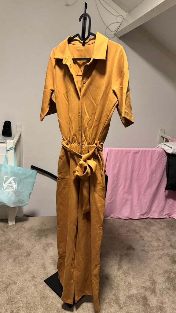 Jumpsuit Hema maat S, Ophalen of Verzenden, Zo goed als nieuw, Maat 38/40 (M), Zwart